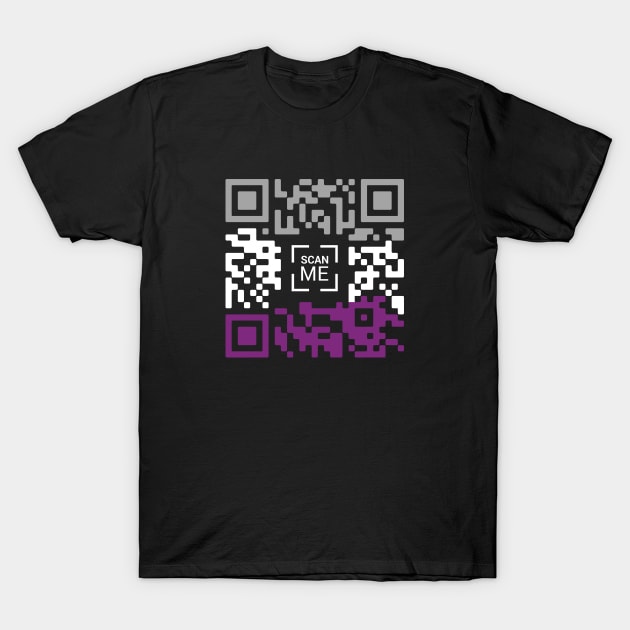 Asexual QR Code T-Shirt by Pridish